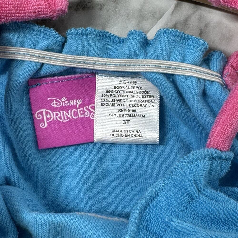 Ariel Little Mermaid Swimsuit and Terry Cloth Cover Up Set Size 3T - Picture 4 of 7